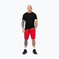 Pitbull Dogwood Sport fluo/červené pánske šortky 2