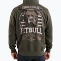 Pánska mikina Pitbull Troublemaker Hooded Zip Sweatshirt old green 3