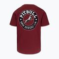 Pánske tričko Pitbull San Diego CA black burgundy 5