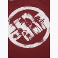 Pánske tričko Pitbull Logo Palms burgundy 7