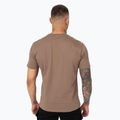 Pánske tričko Pitbull Logo Palms brown savana 3