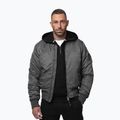 Pánska bunda Pitbull Hacket Washed Bomber graphite 4