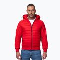 Pánska bunda Pitbull Palomar Padded Hooded Hybrid fluorescent/red
