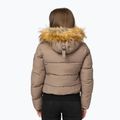 Dámska zimná bunda Pitbull Azalea Quilted Hooded dark sand 3