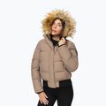 Dámska zimná bunda Pitbull Azalea Quilted Hooded dark sand 5