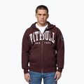 Pánska mikina Pitbull Norton Hooded Zip dark burgundy