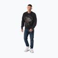 Pánska mikina Pitbull Strenght & Respect Crewneck washed dark graphite 4