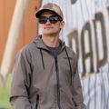 Pánska bunda Pitbull Athletic Logo Nylon Hooded taupe 14