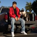Pánska bunda Pitbull Athletic Tape Nylon Hooded red 14