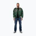 Pánska bunda Pitbull Mason San Diego Baseball Hooded bottle green/beige 2