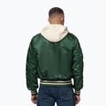 Pánska bunda Pitbull Mason San Diego Baseball Hooded bottle green/beige 3