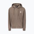 Pánska mikina Pitbull Nugget Small Logo Hooded Zip brown savana 5