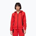 Dámska mikina Pitbull Explory Tape Hooded Zip fluo/red