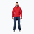 Pánska mikina Pitbull Strenght & Respect Sweatshirt Hooded red 2