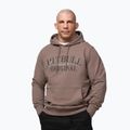 Pánska mikina Pitbull Midnight Sweatshirt Hooded brown savana