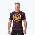 Pánske tričko Pitbull Rashguard Logo Palms brown