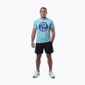Pánske tričko Pitbull Palms mesh light blue logo 2