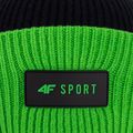 Detská zimná čiapka 4F zeleno-čierna HJZ22-JCAM004 4