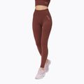 Dámske bezšvové tréningové legíny STRONG POINT Shape & Comfort Push Up hnedé 1119