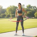 Obruč Hula hoop s masážnymi výstupkami Body Sculpture Bb 6412 grey/red 6