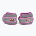 Závažia na zápästia Body Sculpture Bb 2700Uepk 2 x 0,5 kg grey/pink 2