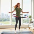 Obruč Hula hoop so závažím Body Sculpture Bb 6450 2 Kg black/red 10