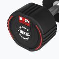 Gumovaná činka Body Sculpture TPU BW 133 16 kg black 5