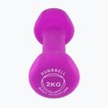 Gumovaná činka Body Sculpture BW 513 z PVC 2 kg purple 3