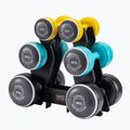 Sada činiek s stojanom Body Sculpture Smart Bw 108Dt 24 kg yellow/blue/black