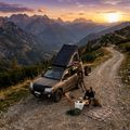 Strešný stan pre 2 osoby OFFLANDER Triangle Slim Wolf black 12