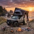 Strešný stan pre 2 osoby OFFLANDER Fold Y 150 black 9