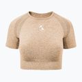 Dámsky tréningový top Carpatree Vibe Seamless beige melange 5