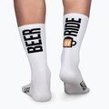 LUXA Beer Ride cyklistické ponožky biele LAM21SBRWS1 2