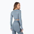 Dámsky tréningový top s dlhým rukávom MITARE Push Up Max Crop Top blue K084 3
