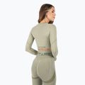 Dámsky tréningový top s dlhým rukávom MITARE Push Up Max Crop Top green K084 3