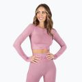 Dámsky tréningový top s dlhým rukávom MITARE Push Up Max Crop Top purple K084