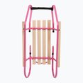 Sánky kovové HUMBAKA with backrest and footrests pink 5