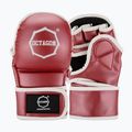 Sparringové rukavice Octagon Metallic MMA red