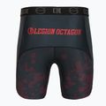 Pánske tréningové šortky Octagon Legion Grunge čierna/červená 2