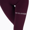 Dámske tréningové legíny GymGlamour push up fialové 314 4