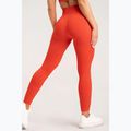 Dámske tréningové legíny Gym Glamour push up orange 369 18