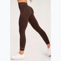 Dámske tréningové legíny Gym Glamour push up hnedé 370 5