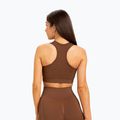 Gym Glamour push up fitness podprsenka hnedá 373 2