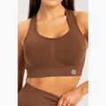Gym Glamour push up fitness podprsenka hnedá 373 3