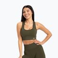 Gym Glamour push up fitness podprsenka tmavozelená 401