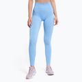 Dámske tréningové legíny Gym Glamour push up svetlo modré 405