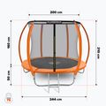 HUMBAKA Super 244 cm oranžová záhradná trampolína Super-8' Trampoty 2