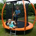 HUMBAKA Super 244 cm oranžová záhradná trampolína Super-8' Trampoty 10
