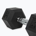 Pogumovaná činka XTREXO Hex HXD100 10 kg 8
