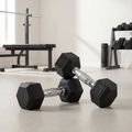 Pogumovaná činka XTREXO Hex HXD25 2,5 kg 3